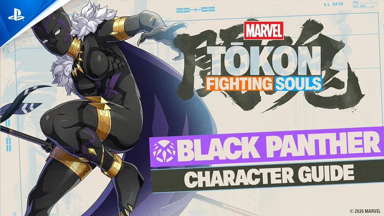 Black Panther in the official PlayStation Character Guide artwork